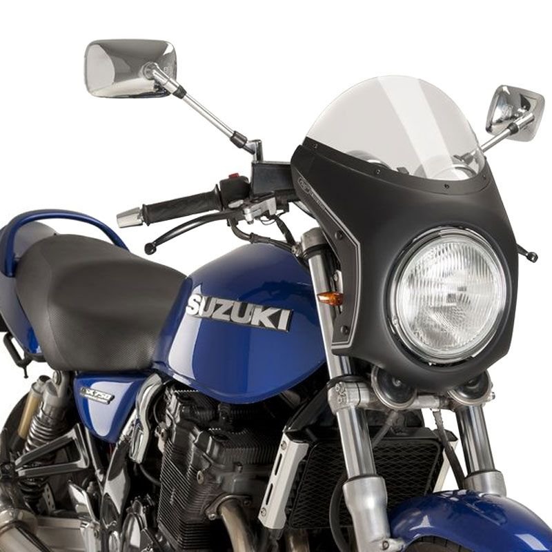 Bulle Puig RETRO- SEMI CARENAGE NOIR DIAMETRE 180 mm UNIVERSELLE