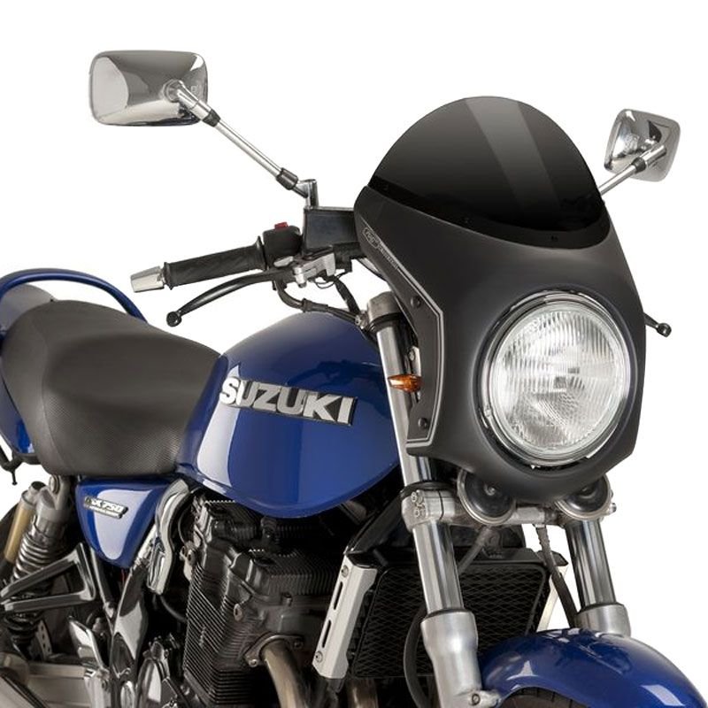 Bulle Puig RETRO- SEMI CARENAGE NOIR DIAMETRE 195 mm UNIVERSELLE