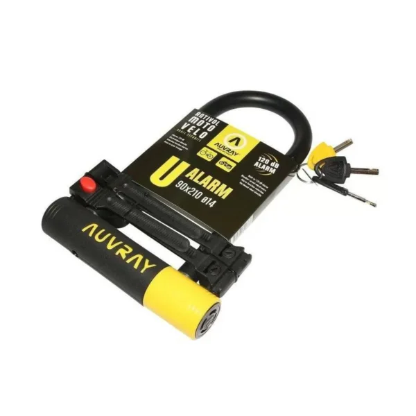 Antivol U Alarme 128 X 245 Avec Support D. 14 - Auvray