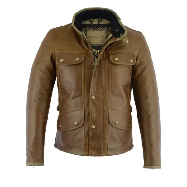 Blouson Le Monte Carlo Cuir (Cognac)  - Original Driver
