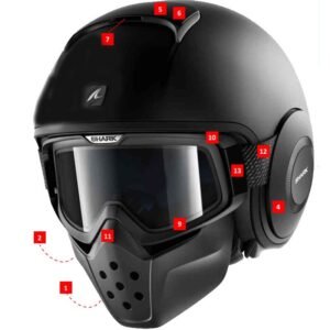 Coiffe Shark EBONY - DRAK / STREET DRAK / VANCORE