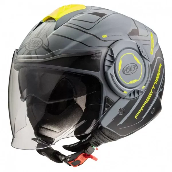 Casque Jet Cool Nt Y Grey Bm - Premier