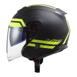 Casque Jet Of521 Infinity Hyper M.Titanium H-V Yellow - Ls2