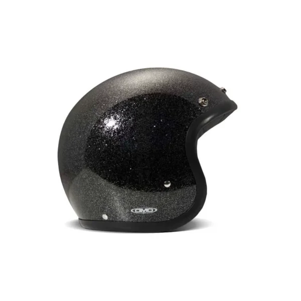 Casque Jet Vintage Glitter Black - Dmd