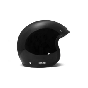 Casque Jet Vintage Solid Black - Dmd