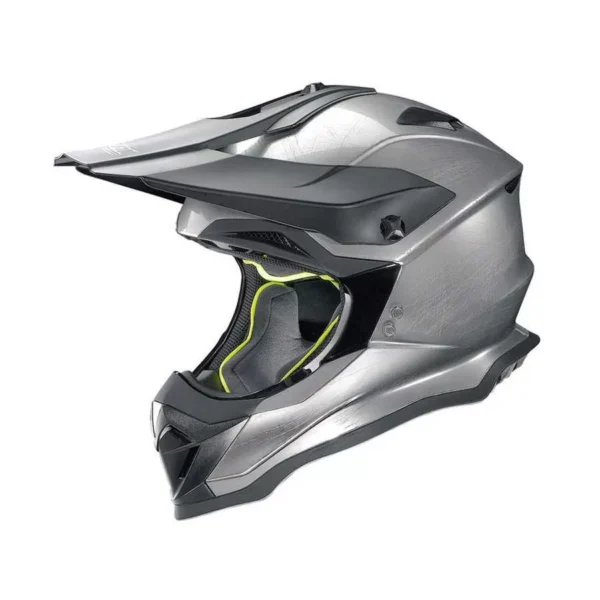 Casque Cross Nolan N53 Smart Scratched Chrome