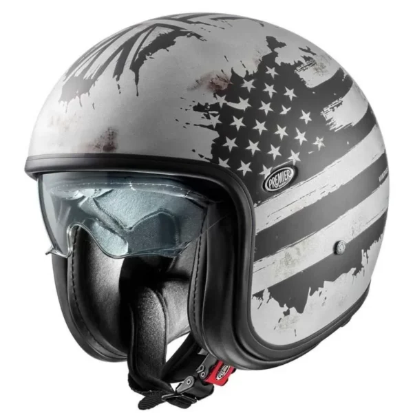Casque  Vintage Nt Old Style Silver Bm  - Premier