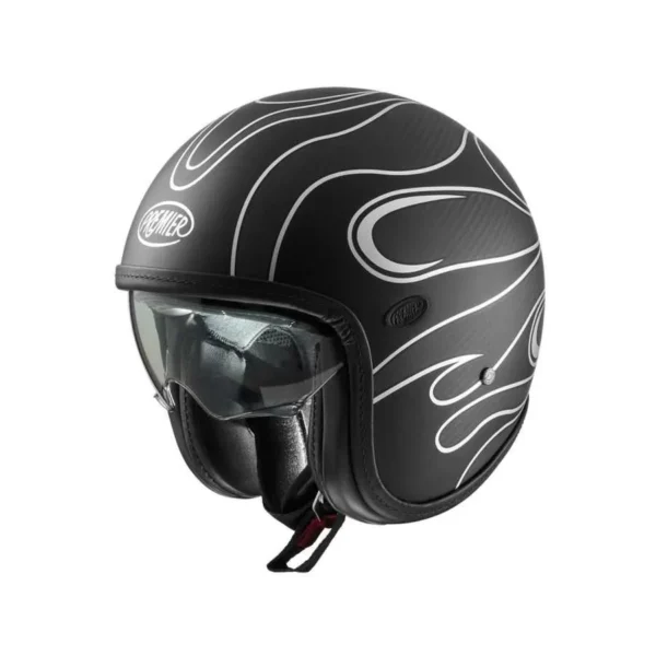 Casque Vintage Platinum Carbon Fr Silver Chromed Bm - Premier