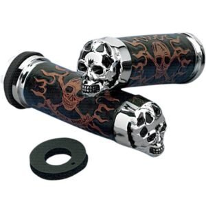 Poignées de guidon Drag Specialties Skull