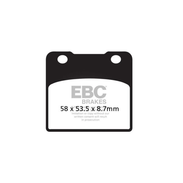 Plaquettes de freins EBC Sinter Métal Fritté avant/arrière (selon modèle)
