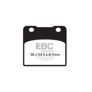 Plaquettes de freins EBC Organique avant/arrière (selon modèle)