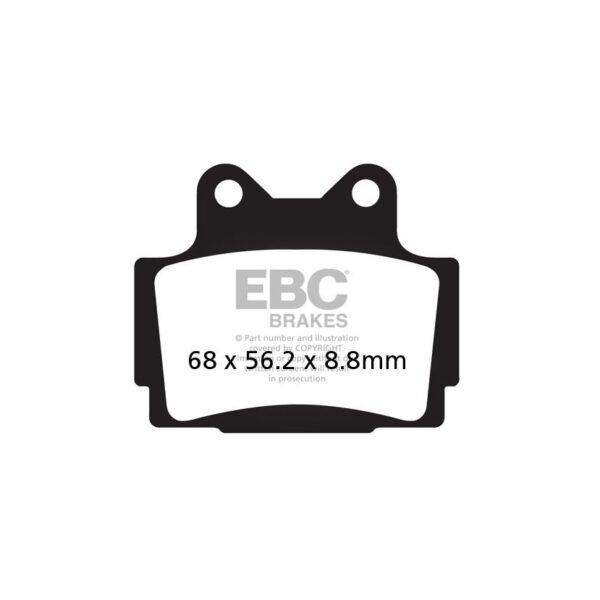 Plaquettes de freins EBC Sinter Métal Fritté avant/arrière (selon modèle)