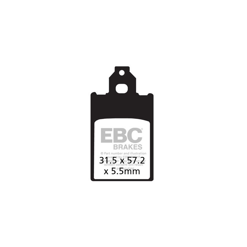 Plaquettes de freins EBC Organique avant