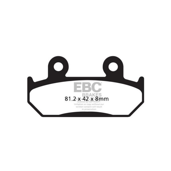 Plaquettes de freins EBC Organique avant/arrière (selon modèle)