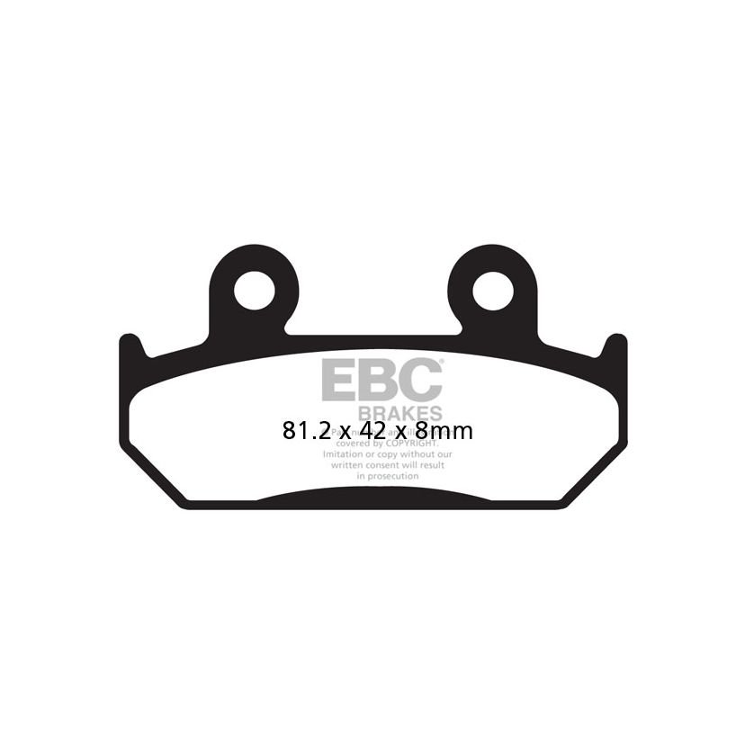 Plaquettes de freins EBC Organique avant/arrière (selon modèle)