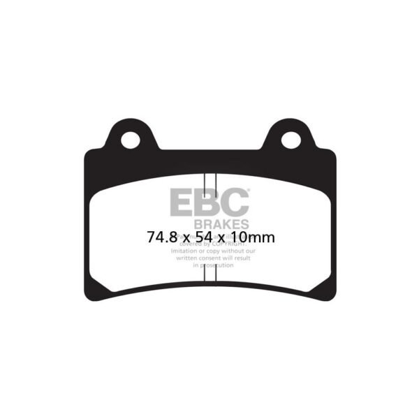 Plaquettes de freins EBC Sinter Métal Fritté avant/arrière (selon modèle)