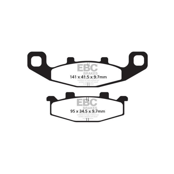 Plaquettes de freins EBC Sinter Métal Fritté avant/arrière (selon modèle)