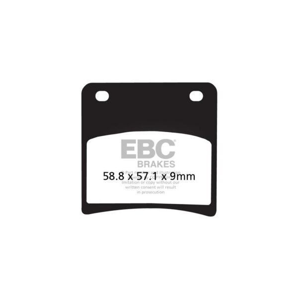 Plaquettes de freins EBC Sinter Métal Fritté avant/arrière (selon modèle)