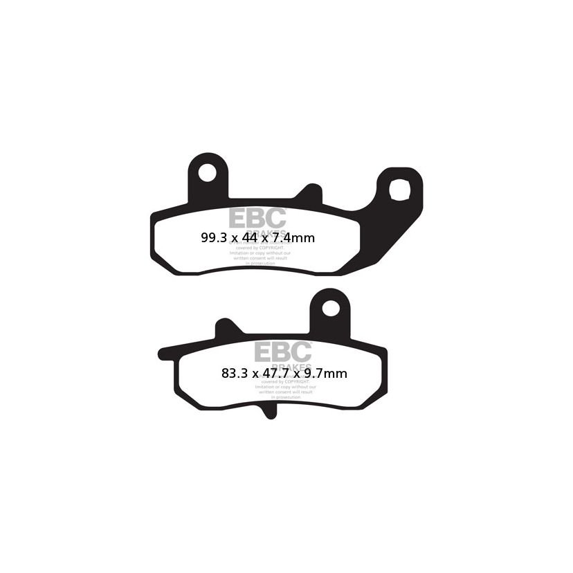 Plaquettes de freins EBC Sinter Métal Fritté arrière