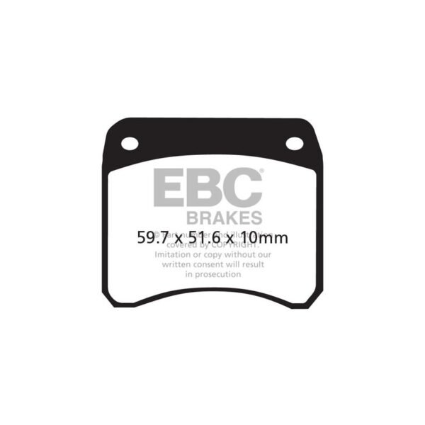 Plaquettes de freins EBC Organique avant/arrière (selon modèle)