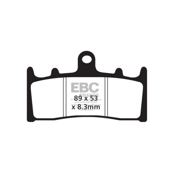Plaquettes de freins EBC Sinter Métal Fritté avant (spécial ABS selon modèle)