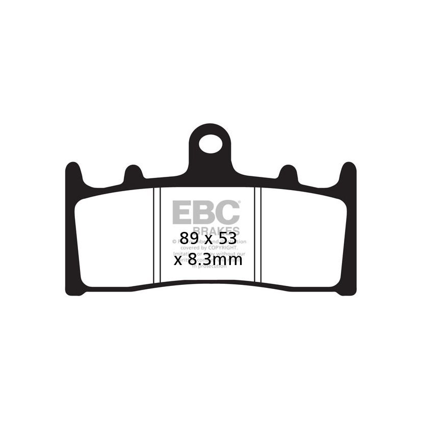 Plaquettes de freins EBC Sinter Métal Fritté avant (spécial ABS selon modèle)