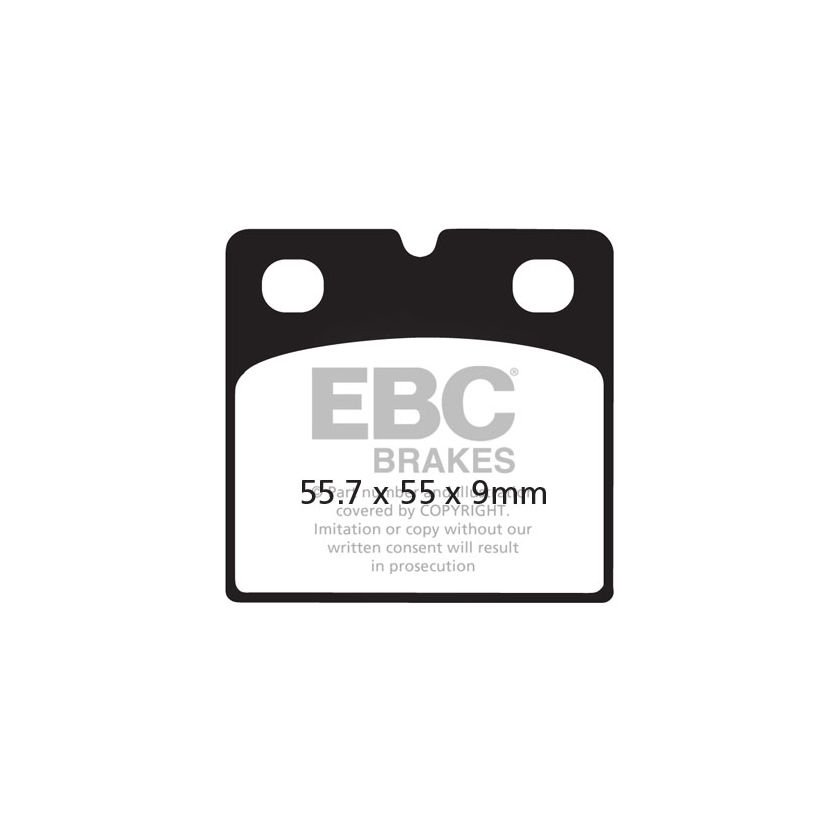Plaquettes de freins EBC Sinter Métal Fritté avant/arrière (selon modèle)