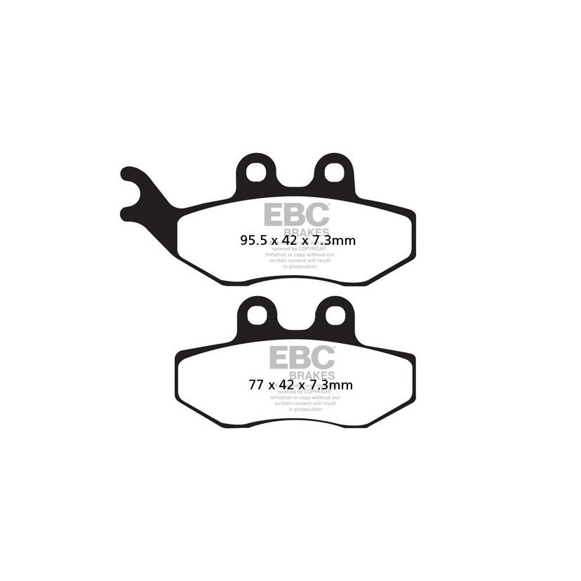 Plaquettes de freins EBC Organique avant
