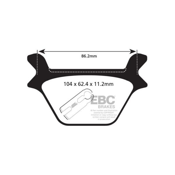 Plaquettes de freins EBC Sinter Métal Fritté arrière