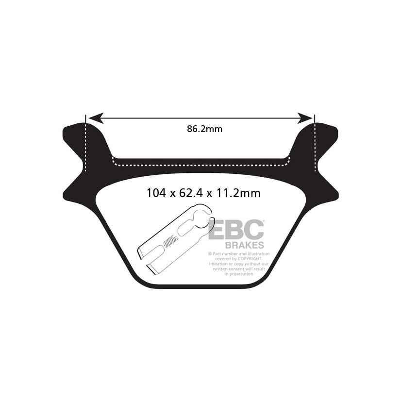 Plaquettes de freins EBC Sinter Métal Fritté arrière
