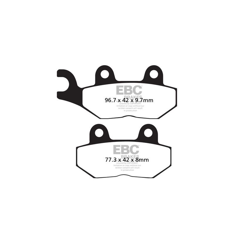 Plaquettes de freins EBC Sinter Métal Fritté arrière