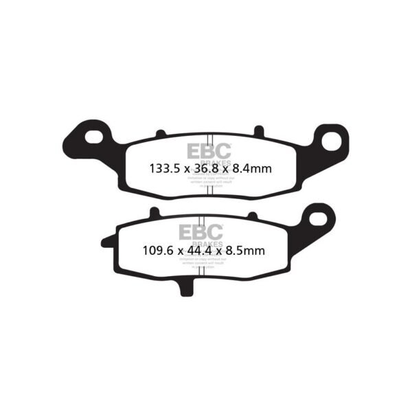 Plaquettes de freins EBC Sinter Métal Fritté avant/arrière (selon modèle)