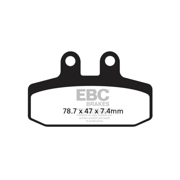 Plaquettes de freins EBC Sinter Métal Fritté avant/arrière (selon modèle)
