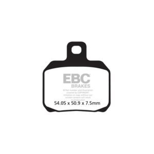 Plaquettes de freins EBC Sinter Métal Fritté avant/arrière (selon modèle)