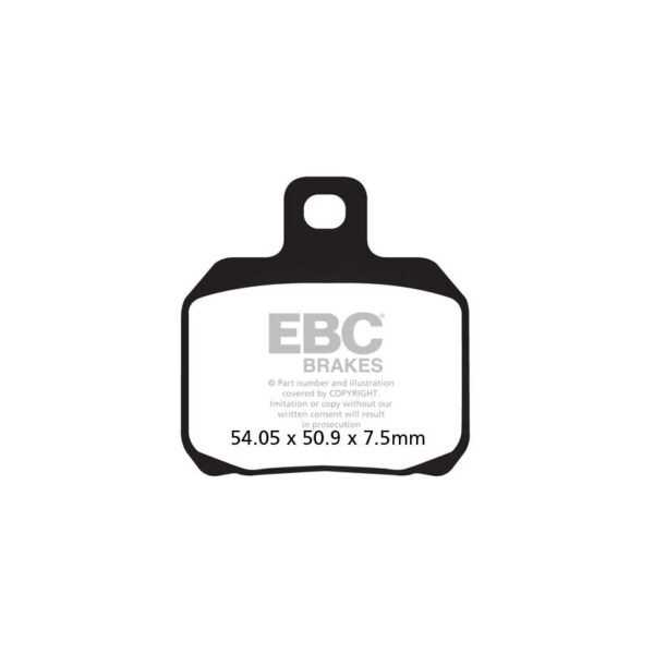 Plaquettes de freins EBC Sinter Métal Fritté avant/arrière (selon modèle)