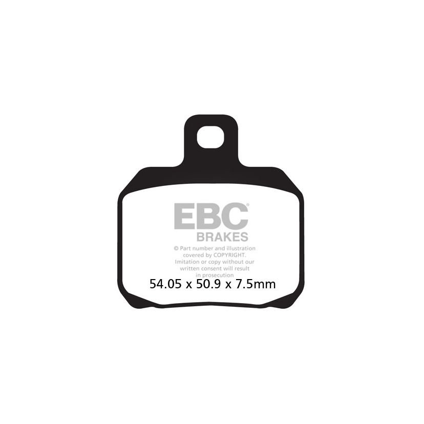 Plaquettes de freins EBC Sinter Métal Fritté avant/arrière (selon modèle)