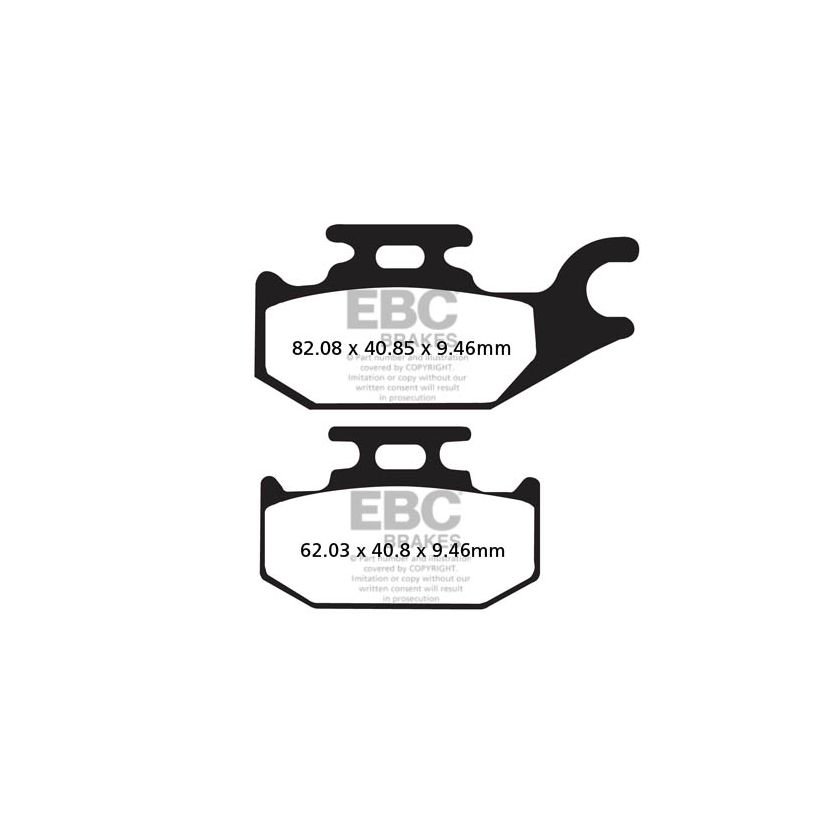 Plaquettes de freins EBC Sinter Métal Fritté arrière