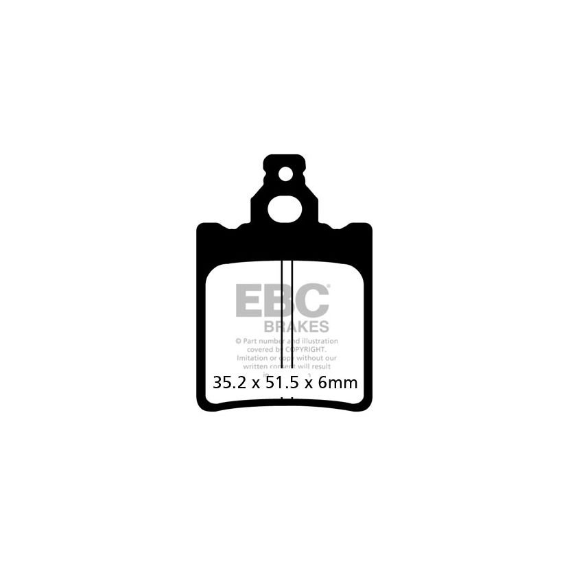 Plaquettes de freins EBC Sinter Métal Fritté arrière