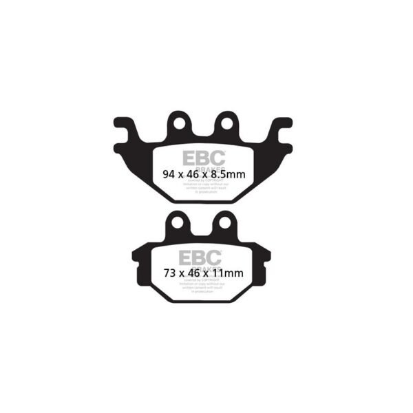 Plaquettes de freins EBC Sinter Métal Fritté arrière