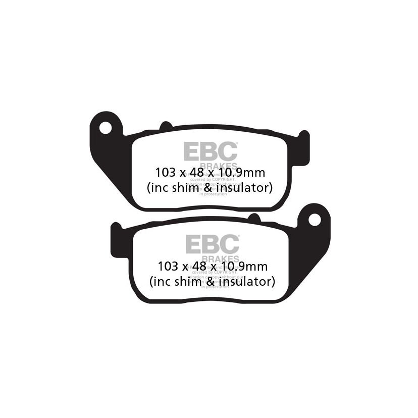 Plaquettes de freins EBC Organique avant