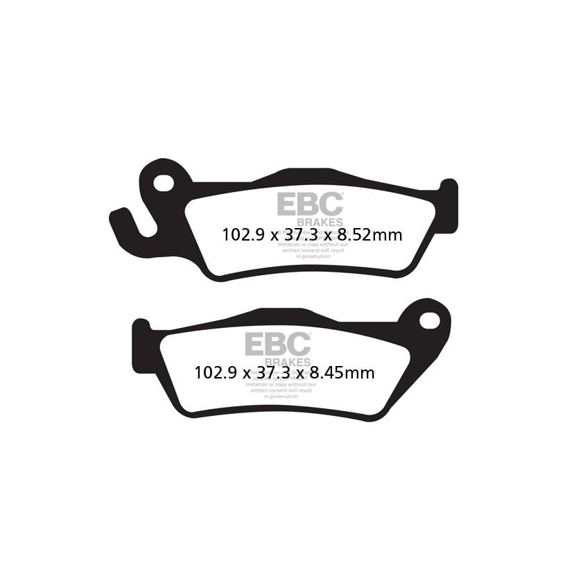 Plaquettes de freins EBC Sinter Métal Fritté arrière