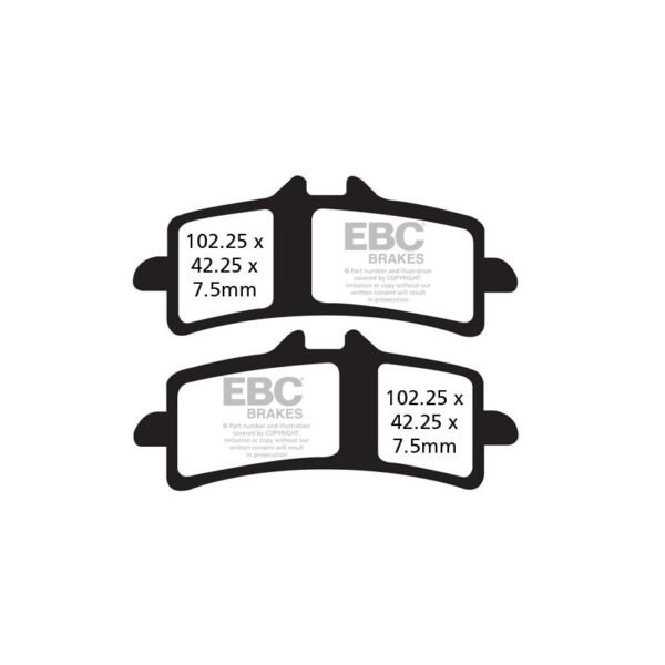Plaquettes de freins EBC Sinter Métal Fritté avant