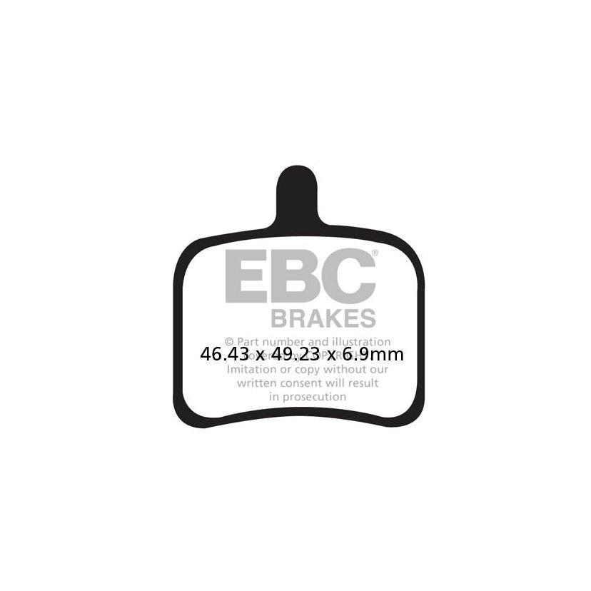 Plaquettes de freins EBC Sinter Métal Fritté Arrière