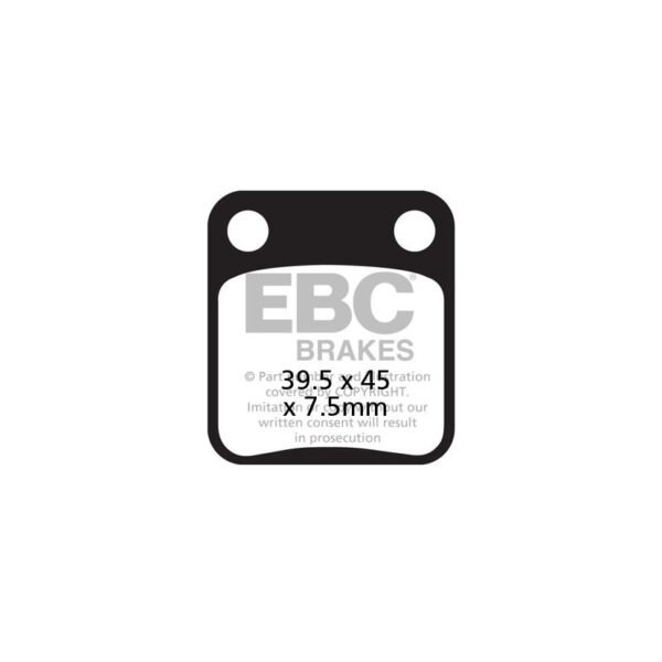 Plaquettes de freins EBC Sinter Métal Fritté avant/arrière (spécial RS selon modèle)