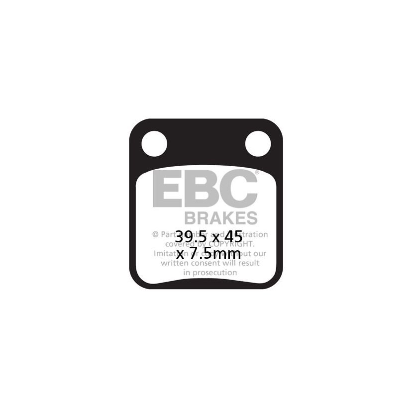 Plaquettes de freins EBC Sinter Métal Fritté avant/arrière (spécial RS selon modèle)