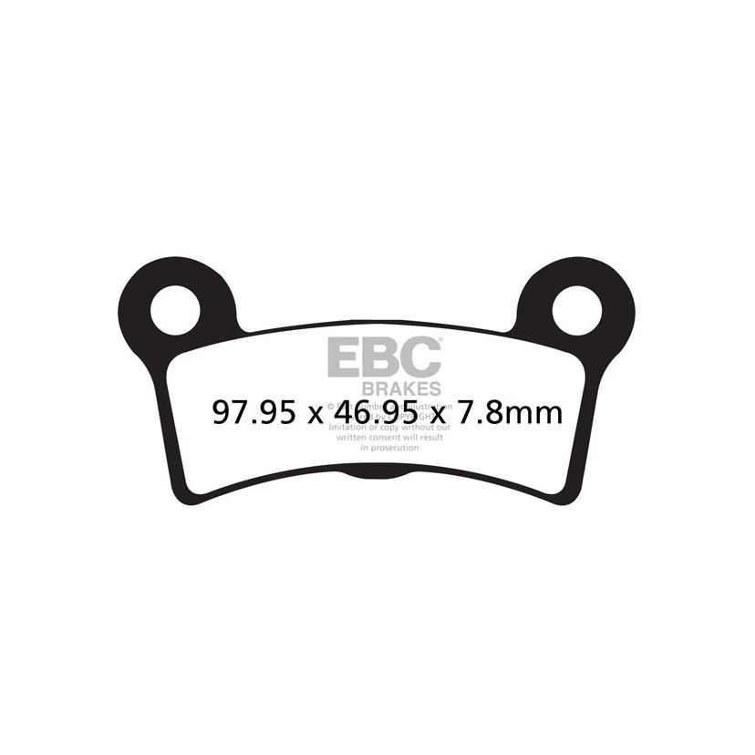 Plaquettes de freins EBC Sinter Métal Fritté Arrière