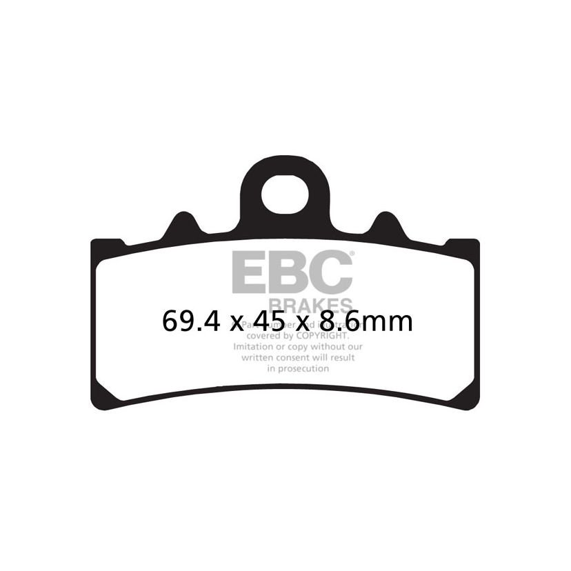 Plaquettes de freins EBC Sinter Métal Fritté avant