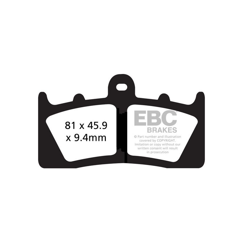 Plaquettes de freins EBC Sinter Métal Fritté avant