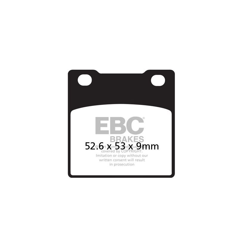 Plaquettes de freins EBC Sinter Métal Fritté avant/arrière (selon modèle)