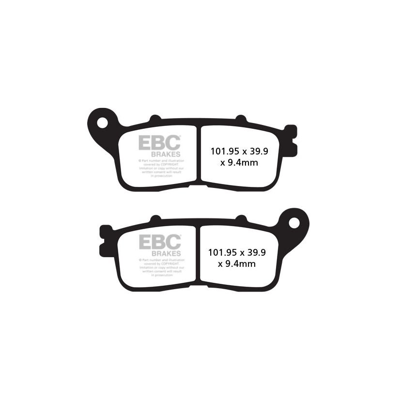 Plaquettes de freins EBC Sinter Métal Fritté arrière